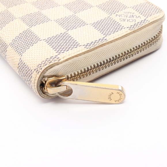 Louis Vuitton Wallet Damier Azur Round Zipper White - Picture 4 of 7